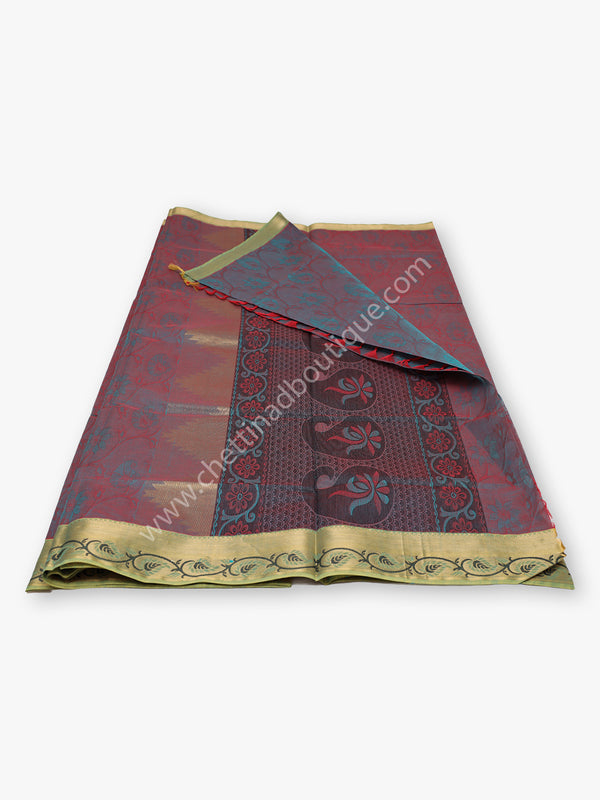 Chettinad Cotton Saree with Blouse CBM051039