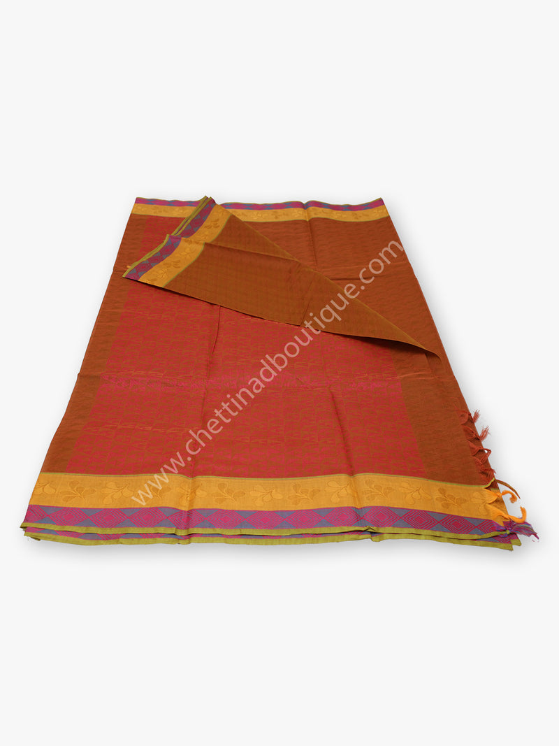 Chettinad Cotton Saree with Blouse CBM051042